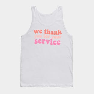 Heartstopper quote "we thank you for your service" lesbian flag ally Tank Top